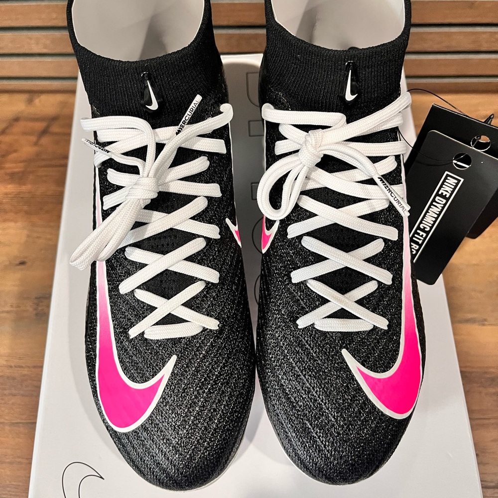 Nike Mercurial Superfly 10 Elite FG – Custom (Black/Pink) – NEW ⚽️🔥